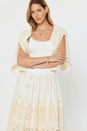 Sami Eyelet Midi Dress